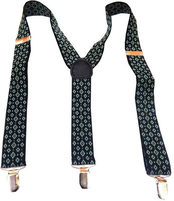 

Navaksha Y- Back Suspenders for Men(Black)