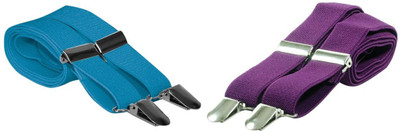 

Civil Outfitters Y- Back Suspenders for Men(Purple)