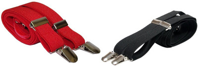 

Civil Outfitters Y- Back Suspenders for Men(Red)
