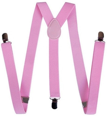 

A&S Y- Back Suspenders for Men(Pink)
