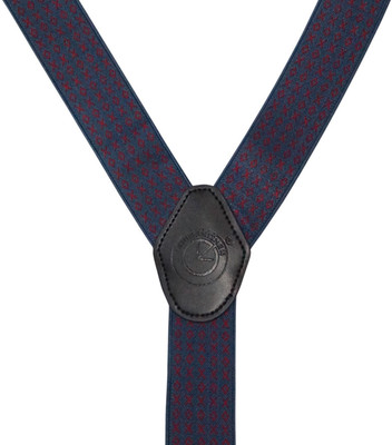 

The Tie Hub Y- Back Suspenders for Men(Blue)