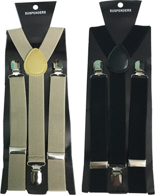 

atyourdoor Y- Back Suspenders for Men(Brown)
