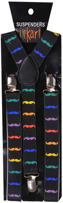 

Tiekart Y- Back Suspenders for Men(Multicolor)