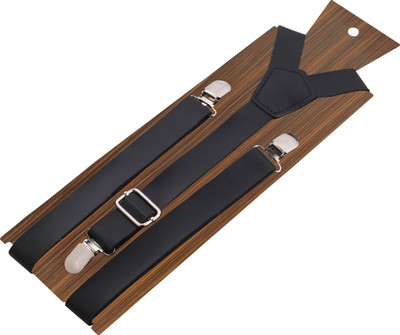 

Peluche Y- Back Suspenders for Men(Black)