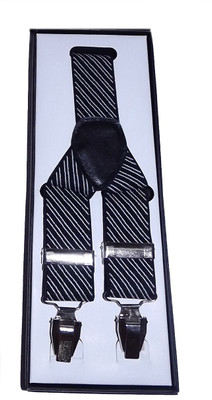 

Mentiezi Y- Back Suspenders for Men(Black)