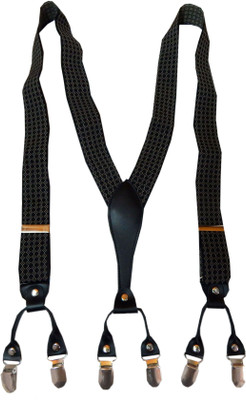 

Navaksha Y- Back Suspenders for Men(Black)