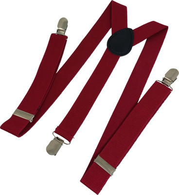 

Ammvi Creations Y- Back Suspenders for Men(Red)