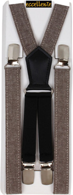 

Eccellente Y- Back Suspenders for Men, Women(Brown)
