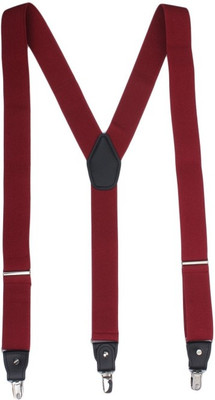 

Alvaro Castagnino Y- Back Suspenders for Men(Maroon)