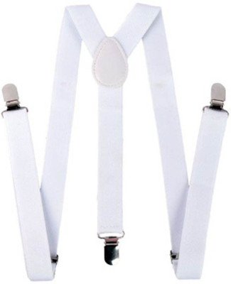 Stylenara Y- Back Suspenders for Men(White)