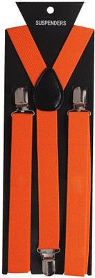 

Tiekart Y- Back Suspenders for Men(Orange)