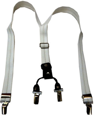 

Navaksha Y- Back Suspenders for Men(White)