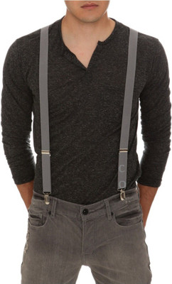 

Civil Outfitters Y- Back Suspenders for Men(Grey)