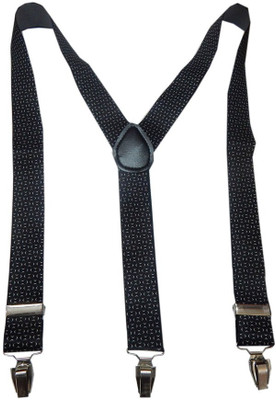 Navaksha Y- Back Suspenders for Men(Black)