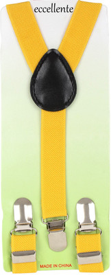 Eccellente Y- Back Suspenders for Boys(Yellow)
