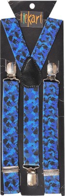 tiekart Y- Back Suspenders for Men(Blue)