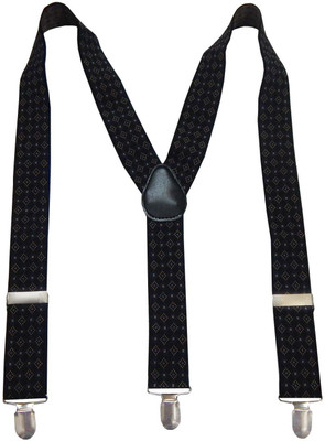 

Navaksha Y- Back Suspenders for Men(Black)