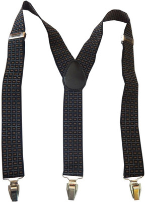 

Navaksha Y- Back Suspenders for Men(Black)
