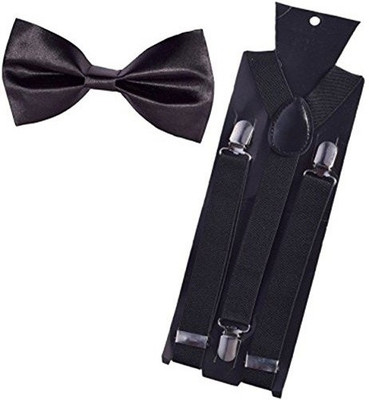 

Bsquare Y- Back Suspenders for Men, Women(Black)