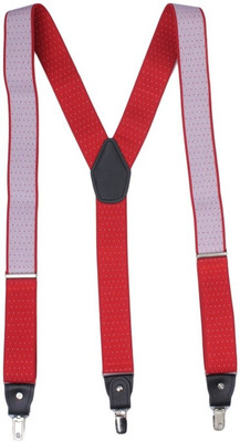 

Alvaro Castagnino Y- Back Suspenders for Men(Red)