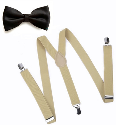 

Civil Outfitters Y- Back Suspenders for Boys, Girls, Women(Beige)