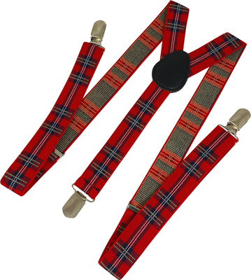 

Ammvi Creations Y- Back Suspenders for Men(Red)
