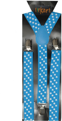 

Tiekart Y- Back Suspenders for Men(Blue)