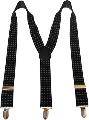 Navaksha Y- Back Suspenders for Men(Black)
