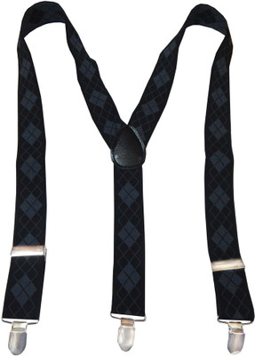 

Navaksha Y- Back Suspenders for Men(Black)