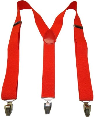 

Navaksha Y- Back Suspenders for Men(Red)