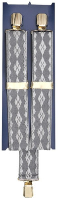 

Tiekart Y- Back Suspenders for Men(Grey)