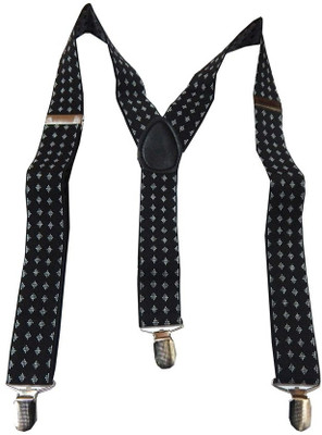

Navaksha Y- Back Suspenders for Men(Black)