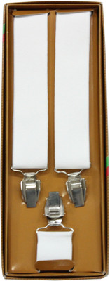 

Romano Y- Back Suspenders for Men(White)