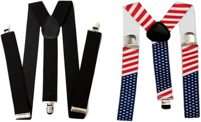 

atyourdoor Y- Back Suspenders for Men(Black, Multicolor)