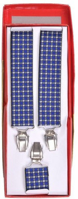 

Tiekart Y- Back Suspenders for Men(Blue)