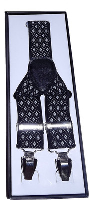 

Mentiezi Y- Back Suspenders for Men(Black)