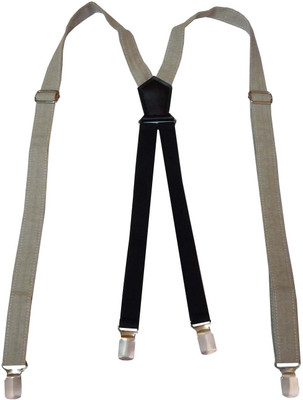 

Navaksha X- Back Suspenders for Men(White)