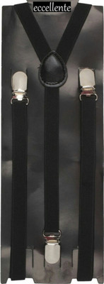 

PowerCube Y- Back Suspenders for Men, Boys(Black)