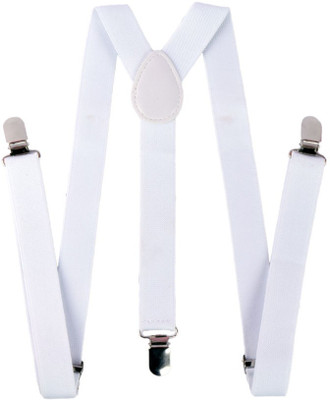 

Modishera Y- Back Suspenders for Men(White)