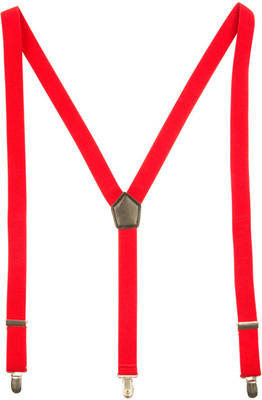 

A&S Y- Back Suspenders for Men(Red)