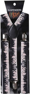 

Tiekart Y- Back Suspenders for Men(Black)