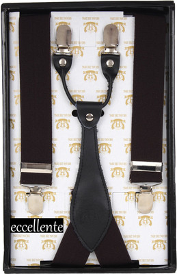 

Eccellente Y- Back Suspenders for Men(Brown)
