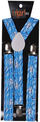 

Tiekart Y- Back Suspenders for Men(Blue)