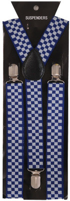 

Tiekart Y- Back Suspenders for Men(Blue)