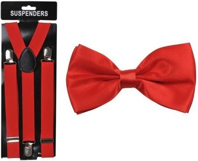 

Mr. Willian Y- Back Suspenders for Men, Women(Red)