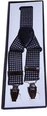 

Mentiezi Y- Back Suspenders for Men(Black)