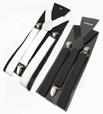 

Swarn Y- Back Suspenders for Men(Black, White)