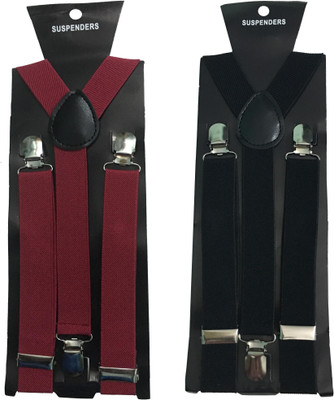 

atyourdoor Y- Back Suspenders for Men(Maroon)