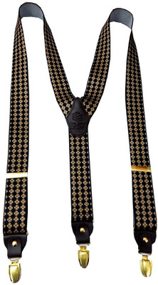 

Navaksha Y- Back Suspenders for Men(Black)