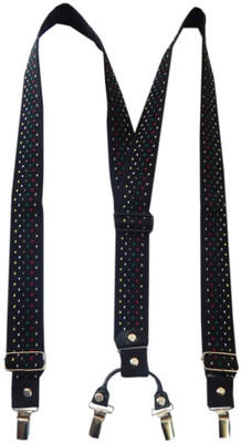 

Navaksha Y- Back Suspenders for Men(Black)